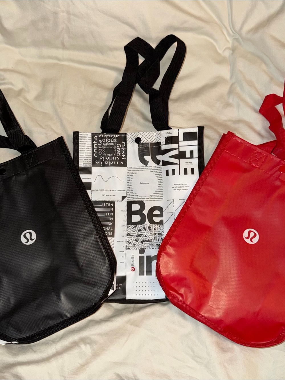 Lululemon Small Reusable Tote Bags Brand New